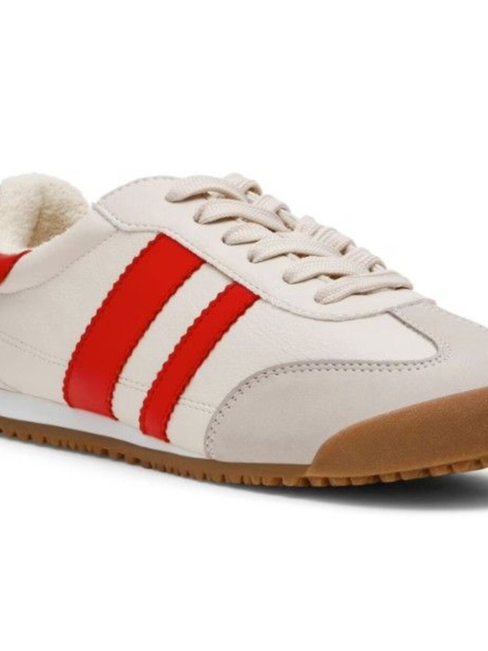 DV by Dolce Vita  Revie Women's Lace-Up Sneaker, Red & White  Women Size 11  NIB